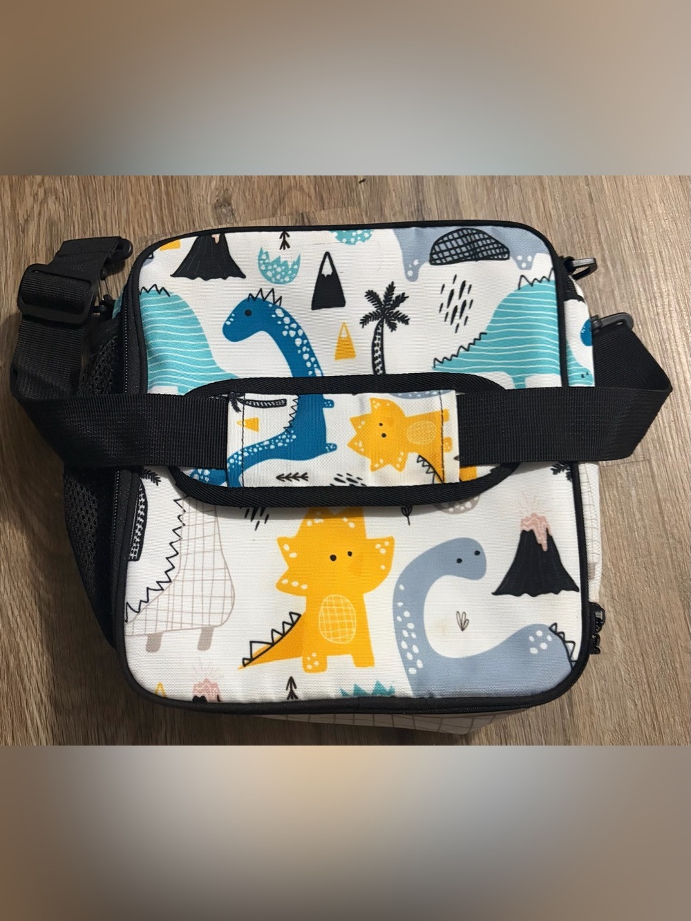 Dino Lunch Bag with Detachable Adjustable Strap